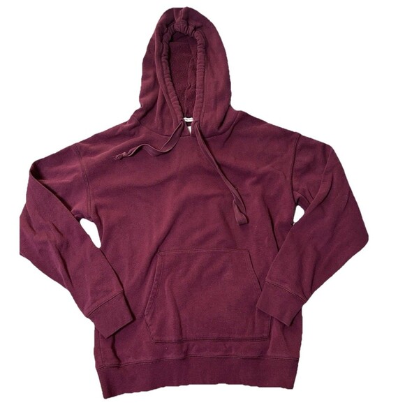 American Eagle Womens Maroon Amazingly Soft Pullover Hoodie Drawstring Size S - Picture 1 of 6